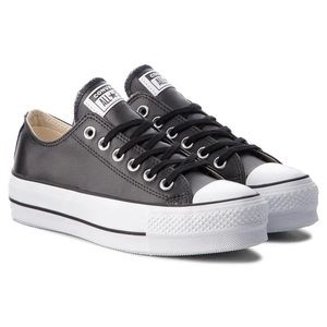 Converse All Star Platform Ox Leather Low